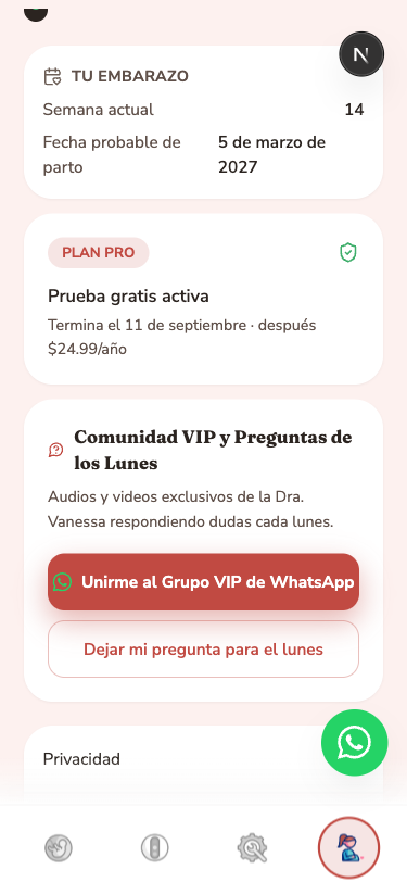Preguntas resueltas cada lunes por WhatsApp